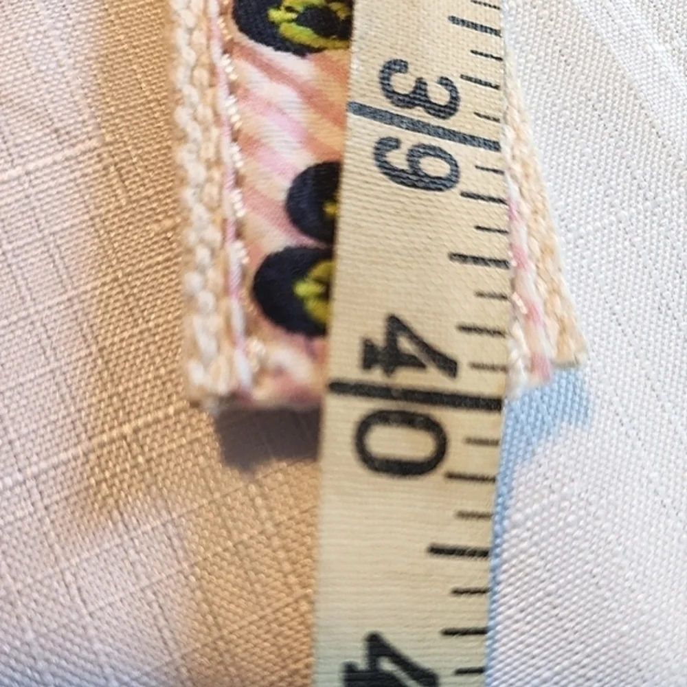 J. Crew Women's Pink Stripe Fabric Flip Flop Belt Size‎ S/M